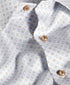 CBSM12215121 | White & Sand Neat Print Sport Shirt