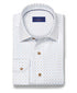CBSM12215121 | White & Sand Neat Print Sport Shirt