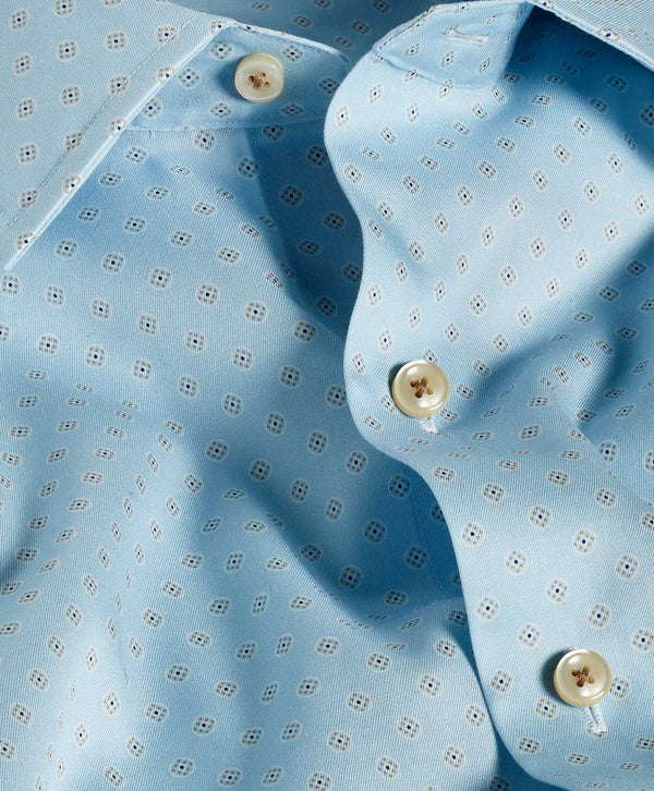 CBSM12217454 | Sky Neat Print Sport Shirt