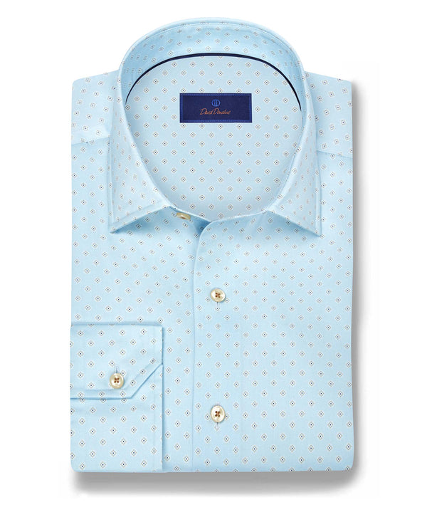 CBSM12217454 | Sky Neat Print Sport Shirt