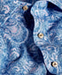 CBSM12500496 | Navy & Pink Paisley Linen Blend Sport Shirt