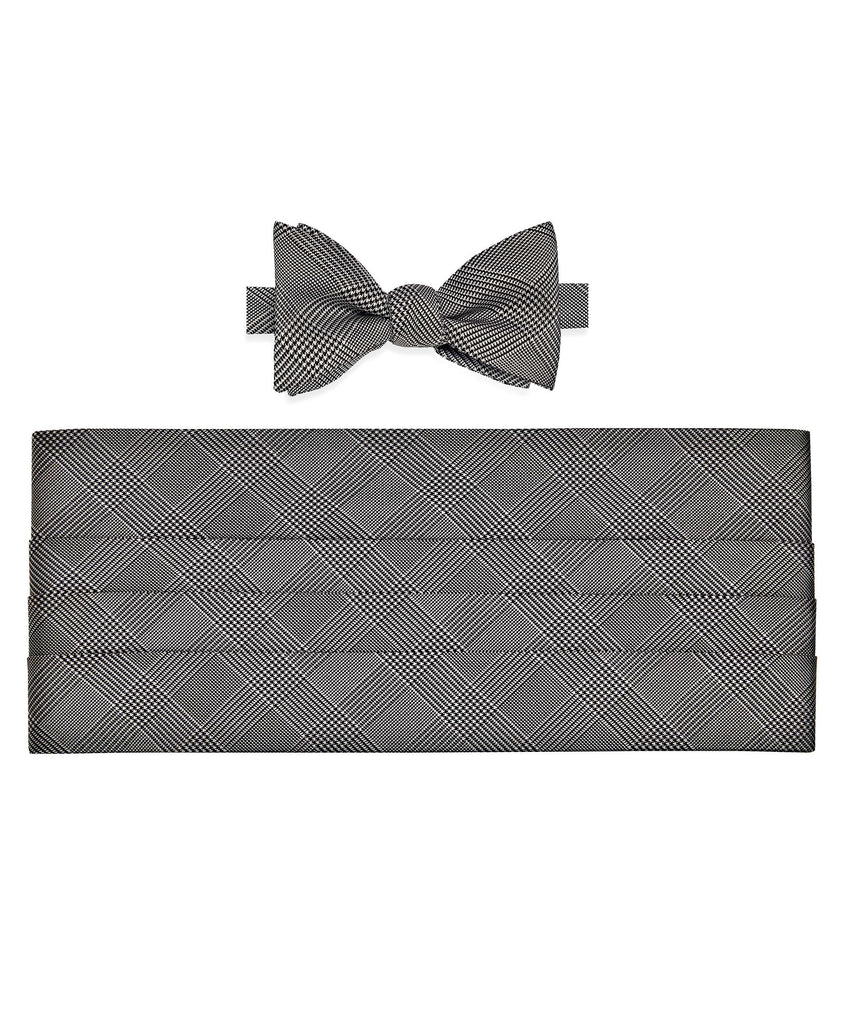 CH07896910 Prince of Wales SelfTie Bow Tie & Cummerbund Set David