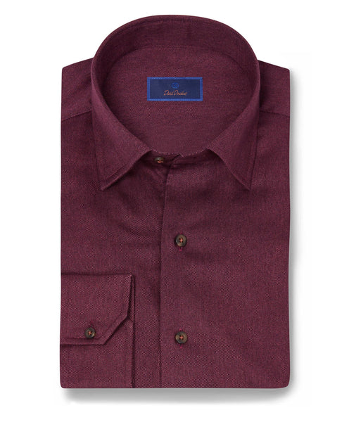 CHBD07013615 | Merlot Oxford Print Shirt