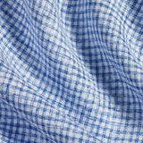 CHBD12825155 | Navy Linen Check Sport Shirt