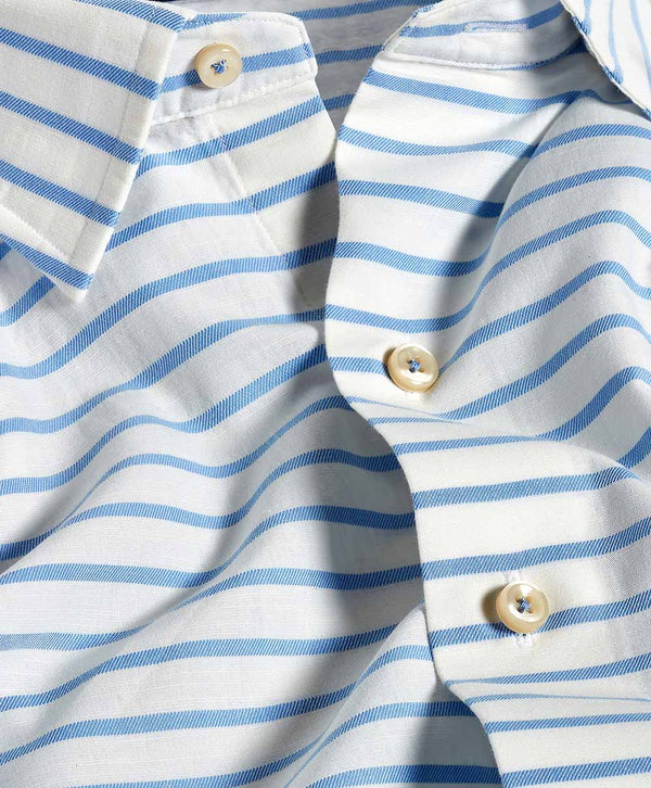 CHBD12954135 | Blue Barre Stripe Sport Shirt