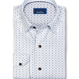 CHBD13210102 | White & Chocolate Neat Sport Shirt