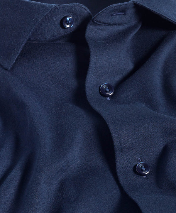 CMSK12150412 | Navy Cotton Knit Sport Shirt