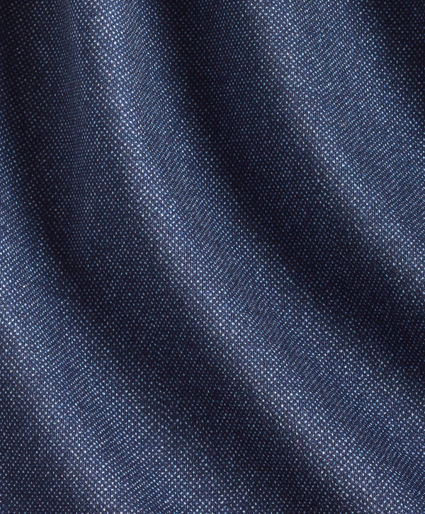 CMSK13105412 | Navy Solid Texture Knit Sport Shirt