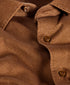 CMSK13105807 | Rust Solid Texture Knit Sport Shirt