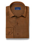 CMSK13105807 | Rust Solid Texture Knit Sport Shirt