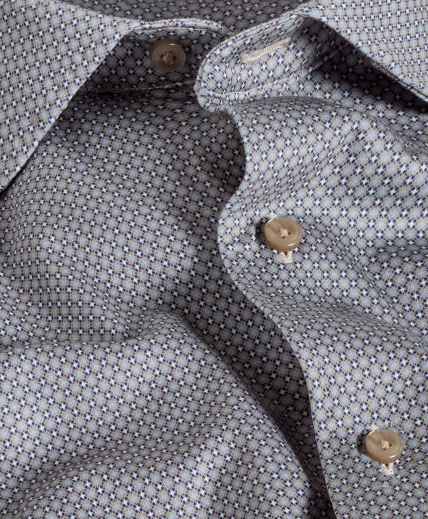 CMSK13212236 | Dune & Navy Neat Knit Sport Shirt