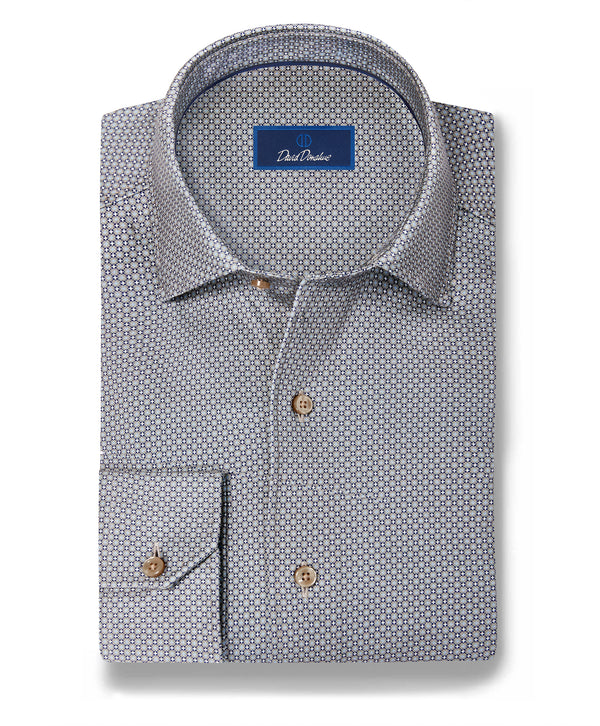 CMSK13212236 | Dune & Navy Neat Knit Sport Shirt