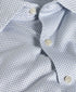 CMSK13214135 | White & Blue Neat Knit Sport Shirt