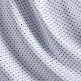 CMSK13214135 | White & Blue Neat Knit Sport Shirt