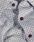 CMSK13609102 | White & Chocolate Geometric Knit Sport Shirt