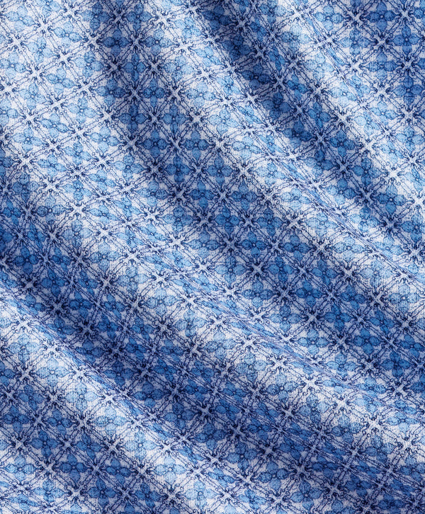 CMSK13610454 | Sky Geometric Knit Sport Shirt