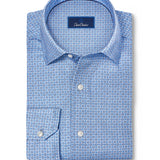 CMSK13610454 | Sky Geometric Knit Sport Shirt