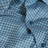CMSK13611313 | Hunter & Multi Geometric Knit Sport Shirt
