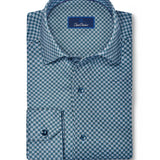 CMSK13611313 | Hunter & Multi Geometric Knit Sport Shirt