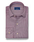 CMSK13829613 | Merlot & White Check Knit Sport Shirt