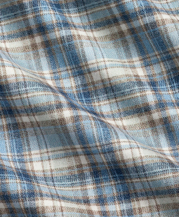 CMSK13830296 | Dune & Blue Plaid Knit Sport Shirt
