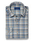 CMSK13830296 | Dune & Blue Plaid Knit Sport Shirt