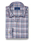 CMSK13830621 | Merlot & Blue Plaid Knit Sport Shirt