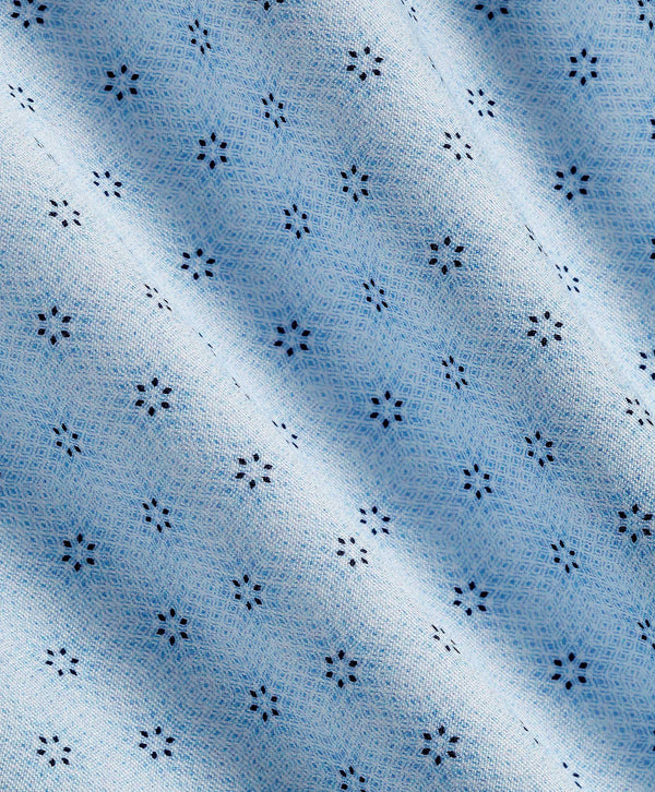 CMSW12211456 | Sky & Navy Geometric Print Sport Shirt