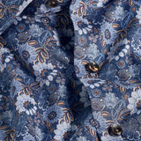 CMSW12402419 | Navy Floral Print Sport Shirt