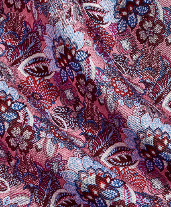 CMSW12402656 | Pink Floral Print Sport Shirt