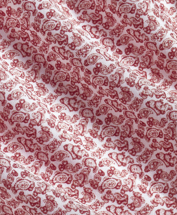 CMSW12503160 | Red Micro Paisley Sport Shirt