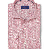 CMSW12503160 | Red Micro Paisley Sport Shirt