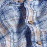 CMSW12826478 | Blue & Dune Linen Check Sport Shirt