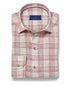 CMSW12828699 | Red & Multi Linen Check Sport Shirt