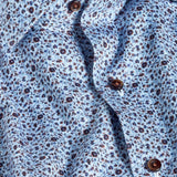 CMSW13400427 | Blue & Chocolate Floral Sport Shirt