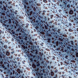 CMSW13400427 | Blue & Chocolate Floral Sport Shirt