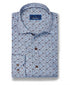 CMSW13400427 | Blue & Chocolate Floral Sport Shirt