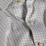 CMSW13607314 | Olive Geometric Sport Shirt