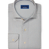 CMSW13608236 | Dune & Navy Geometric Corduroy Sport Shirt
