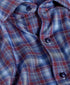 CMSW13825486 | Navy & Merlot Check Sport Shirt