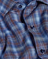 CMSW13825491 | Navy & Chocolate Check Sport Shirt