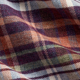 CMSW13827607 | Merlot & Multi Brushed Plaid Sport Shirt