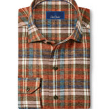 CMSW13827851 | Spice & Multi Brushed Plaid Sport Shirt