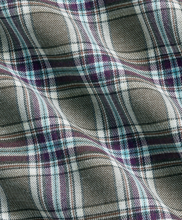 CMSW13828316 | Olive & Multi Plaid Sport Shirt