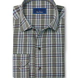 CMSW13828316 | Olive & Multi Plaid Sport Shirt