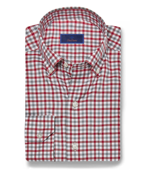 CPBD07878625 | Crimson & Gray Check Shirt