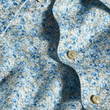 CSSM12401344 | Sage Floral Linen Blend Short Sleeve Shirt