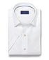 CSSM12505110 | White Paisley Linen Blend Short Sleeve Shirt