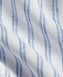 CSSM12953135 | White & Blue Linen Stripe Short Sleeve Shirt