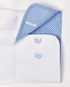 TBMS12110110 | White Twill Contrast Dress Shirt